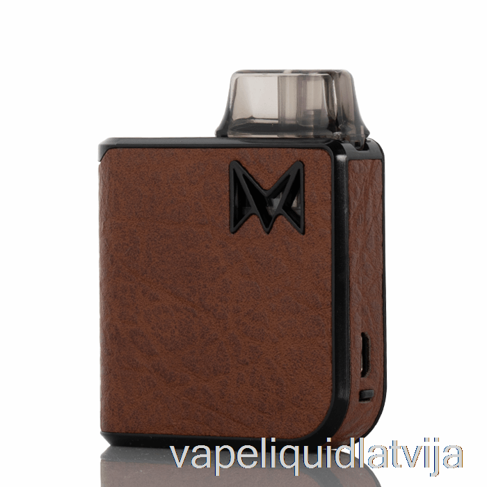 Mi-pod Pro Starter Kit Leather Edition - Brūns Raw Vape šķidrums